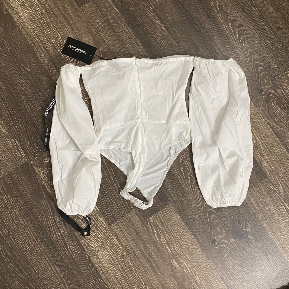 plt white hook and eye bodysuit - Picture 3 of 3